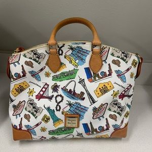 Rooney & Bourke Satchel- Americana Landmarks